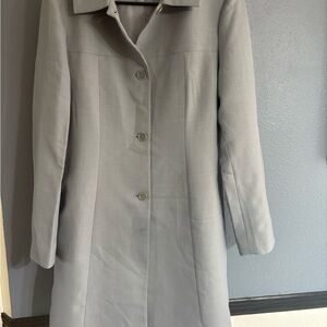 Sophisticated Women's Gray Trench Coat